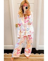 Azura Exchange - Dames Strikzijde Pyjama Set - Lyst