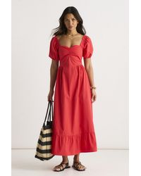 Gini London - Gypsy Puff Sleeves Midaxi Dress - Lyst