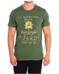 La Martina - T-shirt Met Korte Mouwen Tmrg30-js206 - Lyst