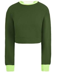 PUMA - X Rihanna Fenty Laced Sweatshirt Green Pullover 577290 01 Cotton - Lyst