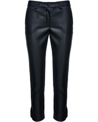 Conquista - Faux Leather 7/8 Pants - Lyst