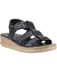 Hush Puppies - Eden Wide Fit Leather Sandals - Lyst