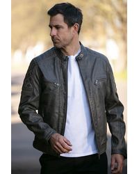Ashwood Leather - 'N2' Premium Real Vintage Biker Jacket - Lyst