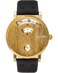 Simplify - The 7000 Leather-Band Watch - Lyst