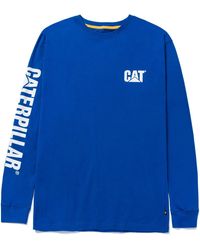 Caterpillar - Trademark Banner Long Sleeve Cotton T-Shirt - Lyst