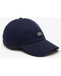 Lacoste - Organic Cotton Twill Cap - Lyst