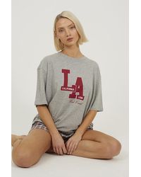 Brave Soul - Relaxed Fit Tee And Short Pyjama Set - Lyst