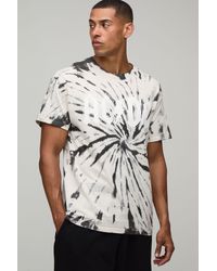 BoohooMAN - Oversized Acdc Tie Dye License Print T-Shirt - Lyst
