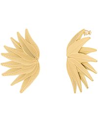 The Jewellery Stockroom - Plated Statement Floral Stud Earrings - Lyst