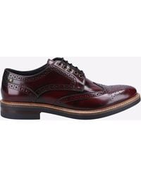 Base London - Woburn Hi-Shine Brogue Leather - Lyst