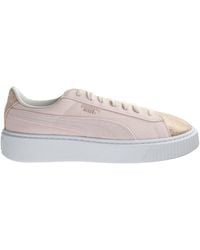 PUMA - Basket Platform Trainers Canvas - Lyst