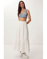 Happiness İstanbul - High Waist A-Line Maxi Skirt - Lyst