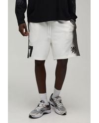 BoohooMAN - Baggy Fit Spray Washed Jersey Short - Lyst