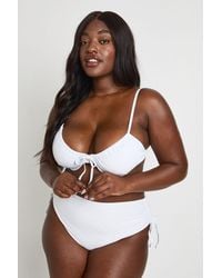 Boohoo - Plus Swimwear Essentials Tummy Control High Waist Brief - Lyst