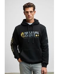 Grimelange - Printed Hooded Drawstring Sweatshirt - Lyst