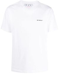 Off-White c/o Virgil Abloh - Off- Wave Diagonal Printed Cotton T-Shirt - Lyst
