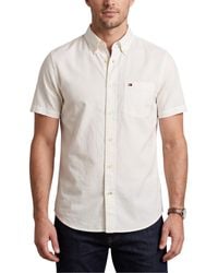 Tommy Hilfiger - Shirt Oxford Lightweight Short Sleeve Regular Fit Summer Top - Lyst