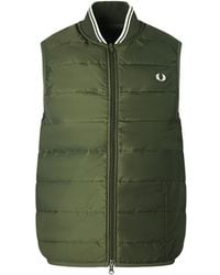 Fred Perry - X Lavenham Quilted Gilet Jacket - Lyst