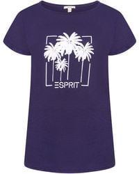 Esprit - Ladies T-Shirt Cotton - Lyst