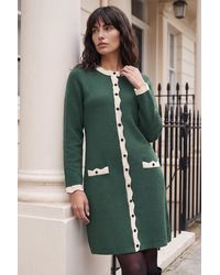 Roman - Scalloped Button Through Knit Dress - Lyst