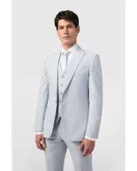 Alexandre Silver Label - Single Breasted Long Sleeve One Button Tailored Suit Jacket - Lyst