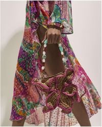 River Island - Raffia Flower Bag - Lyst