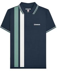 Lambretta - Vertical Stripe Polo Shirt /Smoke) Cotton - Lyst