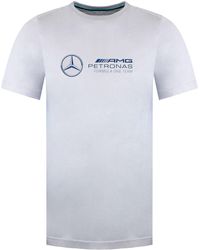 PUMA - Mercedes-Amg Petronas Motorsport T-Shirt Cotton - Lyst