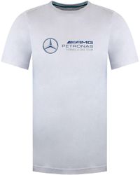 PUMA - Mercedes-Amg Petronas Motorsport T-Shirt Cotton - Lyst