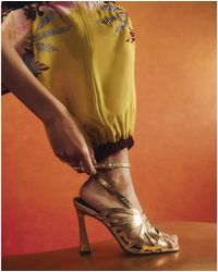 River Island - Butterfly Caged Heels Pu - Lyst