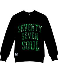 Seventyseven - Seventyseven Heather "Tropical Soul" Crew Sweatshirt Cotton - Lyst