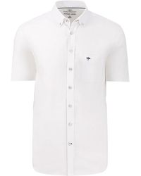 Fynch-Hatton - Short Sleeved Oxford Shirt Cotton - Lyst
