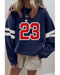 Azura Exchange - Nummer Grafisch Pullover Sweatshirt - Lyst