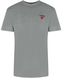 Moschino - Love Small Logo T-Shirt Cotton - Lyst