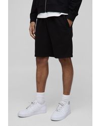 BoohooMAN - Lightweight Basic Relaxed Mid Length Shorts - Lyst