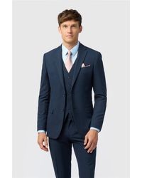 Limehaus - Single Breasted Long Sleeve Two Button Slim Fit Suit Jacket - Lyst