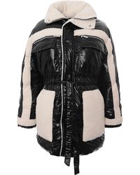 The Couture Club - The Contrast Borg Padded Jacket Fur - Lyst