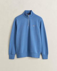 GANT - Regular Fit Shield Logo Half Zip Sweatshirt - Lyst