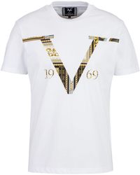 19V69 Italia by Versace - T-shirts Rafael Barok Logo - Lyst