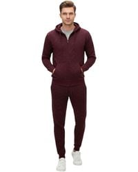Other - Fleece Tracksuit Set Full Zip Hoodie Top Winter Joggers Gym Jogging Bottoms - Lyst