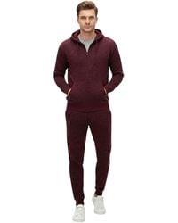 Other - Fleece Tracksuit Set Full Zip Hoodie Top Winter Joggers Gym Jogging Bottoms - Lyst