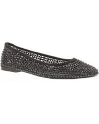 Platino - Flat Shoes Ballerina Shine Slip On - Lyst