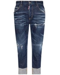 DSquared² - Sailor Jean Dark Denim Pants Cotton - Lyst