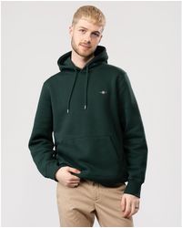 GANT - Regular Fit Shield Logo Half Zip Sweatshirt Colour: 374 Tartan, Size: L - Lyst