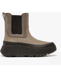Fitflop - F-Mode Flatform Chelsea Boots Minky - Lyst