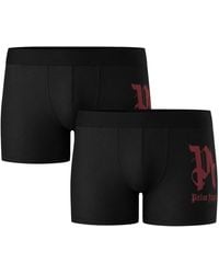 Palm Angels - Two-Pack Side Mark Logo Boxer Shorts Cotton - Lyst