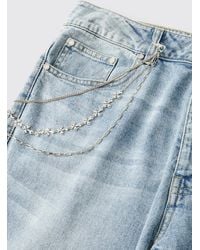 BoohooMAN - Gothic Cross Jean Chain - Lyst