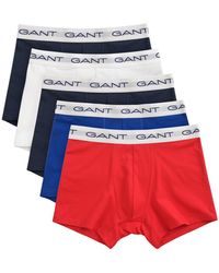 GANT - Slim Fit Stretch Cotton Jersey Trunks 5-Pack - Lyst