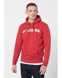DIESEL - Printed Fleece Hoodie - Lyst
