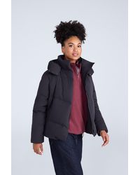 Mountain Warehouse - 'Tess' Cropped Down Jacket Warm Zip Up Ladies Hooded Puffer Winter Coat Fabric - Lyst